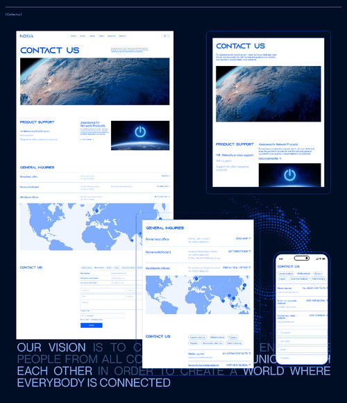 nokia公司网站ui设计